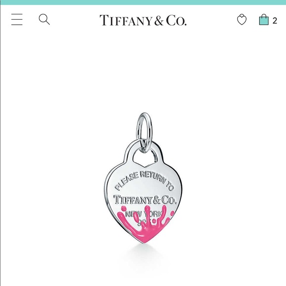 Tiffany & Co. Jewelry - Tiffany Splash Heart Tag - Pink